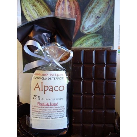 Chocolat Noir Alpaco 75% cacao
