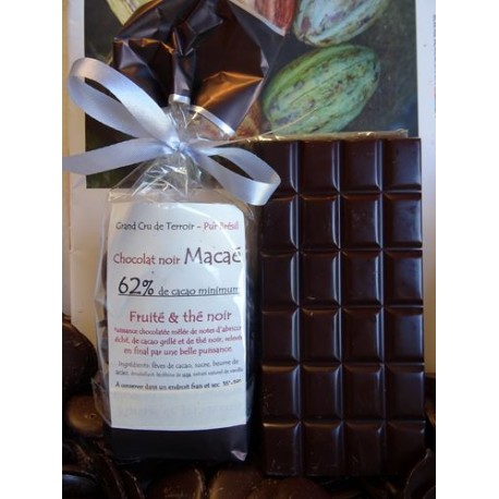 Chocolat Noir Macaé 62% cacao