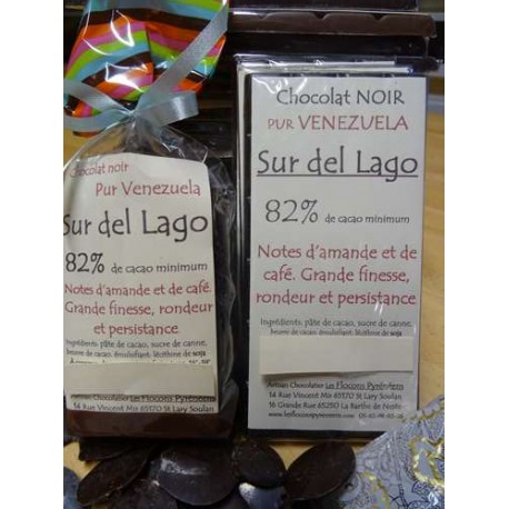 Chocolat Noir 82% cacao Sur del Lago