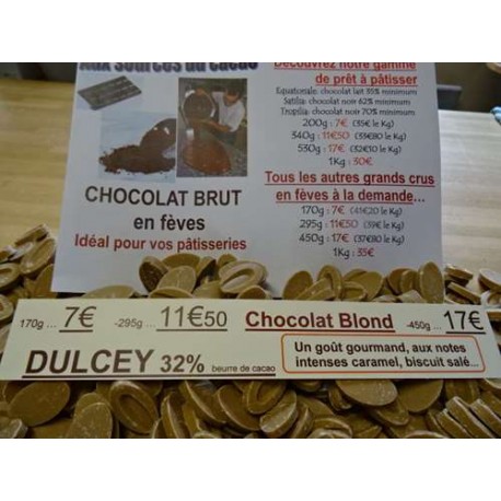 CHOCOLAT BLOND 32% DULCEY - Les flocons Pyrénéens